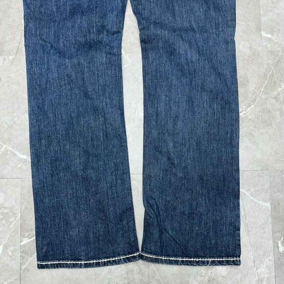 LA Idol Jeans Womens 19 Embellished Embroidered Dark Wash Bedazzled 41x34 - Picture 3 of 12